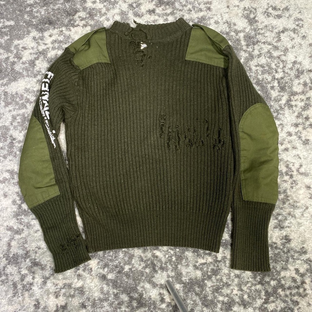 Army green sweater 1of1